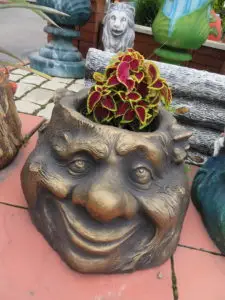 Пенек цветник